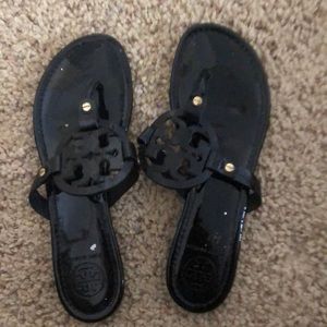 tory burch black sandals